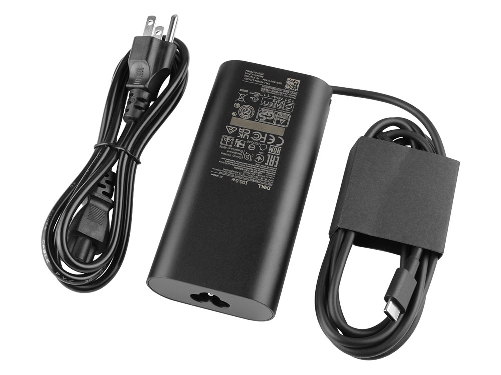 100W USB-C Charger Dell DA100PM220 AC Adapter + Cable