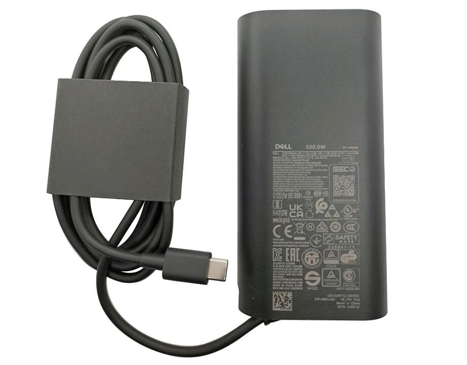 100W USB-C Charger Dell DA100PM220 AC Adapter + Cable 100W USB-C Charger Dell DA100PM220 AC Adapter + Cable