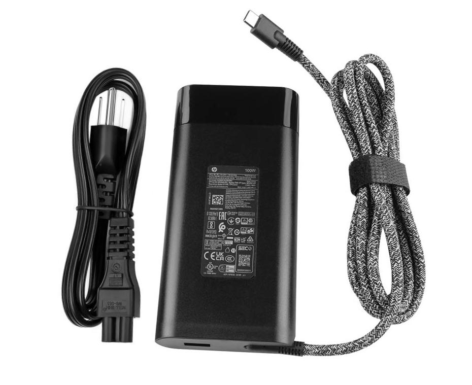 100W USB-C Original HP 904082-003 904144-850 940282-003 Charger AC Adapter + Cable