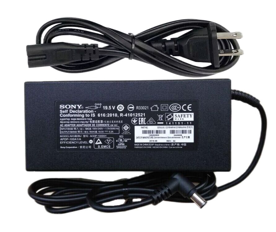 19.5V 5.2A 101W Charger Sony 1-493-146-11 Adapter Charger + Cable