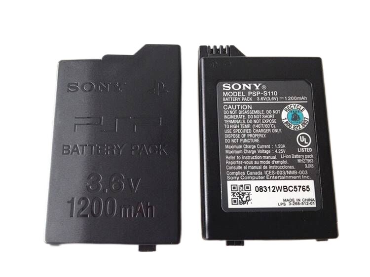 3.6V 1200mAh Battery for Sony PSP-S110 3.6V 1200mAh Battery for Sony PSP-S110
