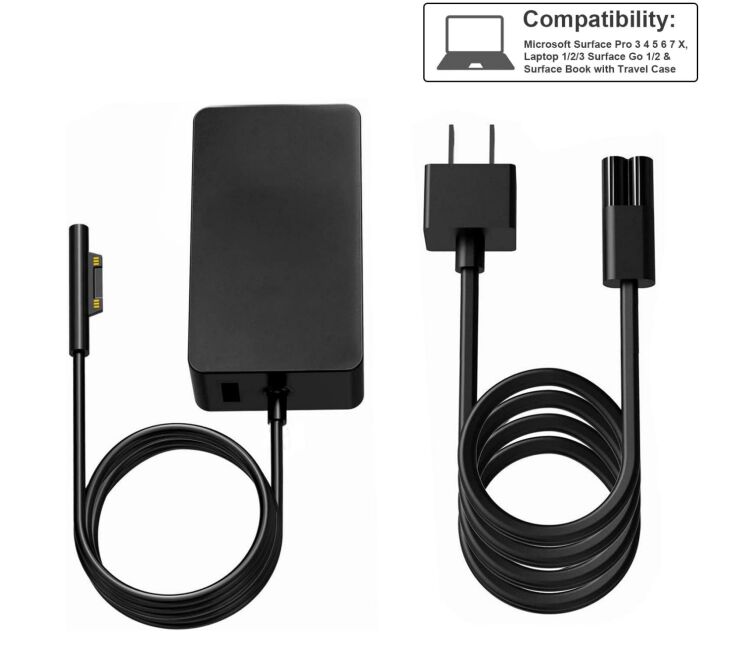 127W Charger Microsoft Surface Book AC Adapter + Cable 127W Charger Microsoft Surface Book AC Adapter + Cable