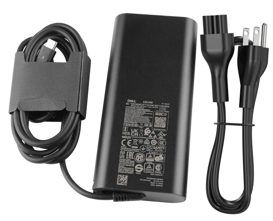 130W USB-C Original GaN Charger Dell 06NG4C GNH73 492-BDPB AC Adapter + Cable