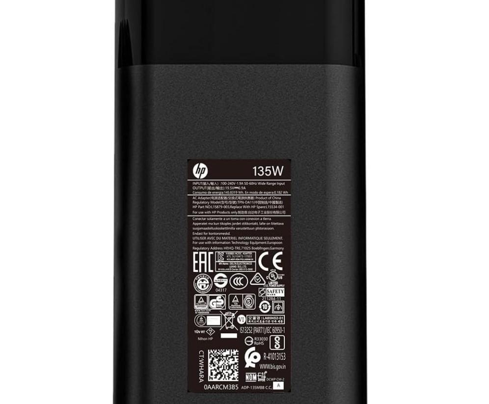 19.5V 6.9A 135W Original HP 15-bc400nt 15-bc412tx Charger AC Adapter + Cable 19.5V 6.9A 135W Original HP 15-bc400nt 15-bc412tx Charger AC Adapter + Cable