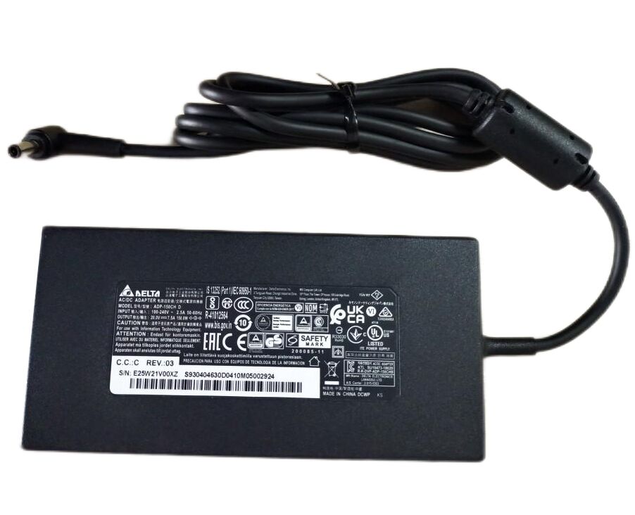 20V 7.5A 150W MSI CreatorPro M15 A11UIS-1292US Charger AC Adapter + Cable 20V 7.5A 150W MSI CreatorPro M15 A11UIS-1292US Charger AC Adapter + Cable