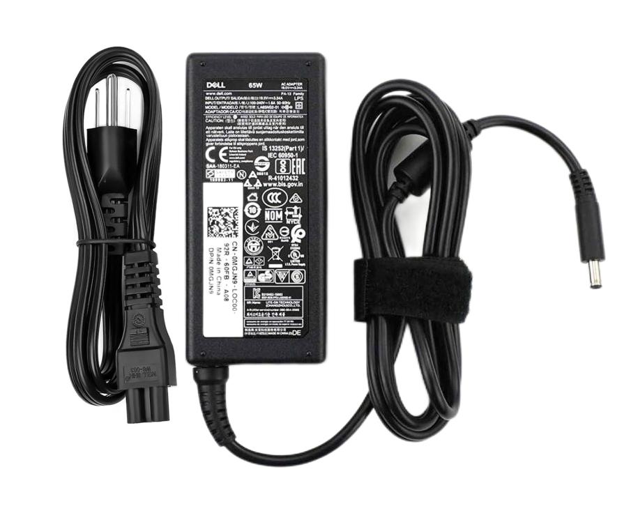 19.5V 3.34A 65W Original Dell 0RWHHR Charger AC Adapter + Cable