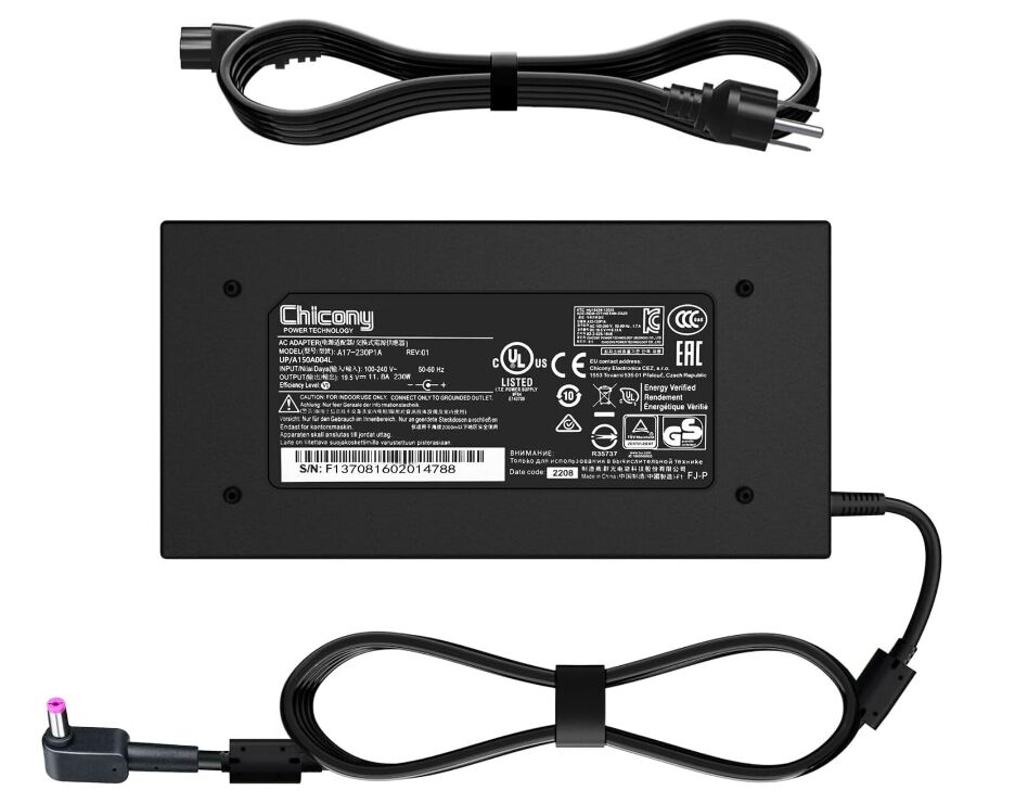 19.5V 11.8A 230W Acer A17-230P1A A12-230P1A A230A020P AC Adapter Charger + Cable