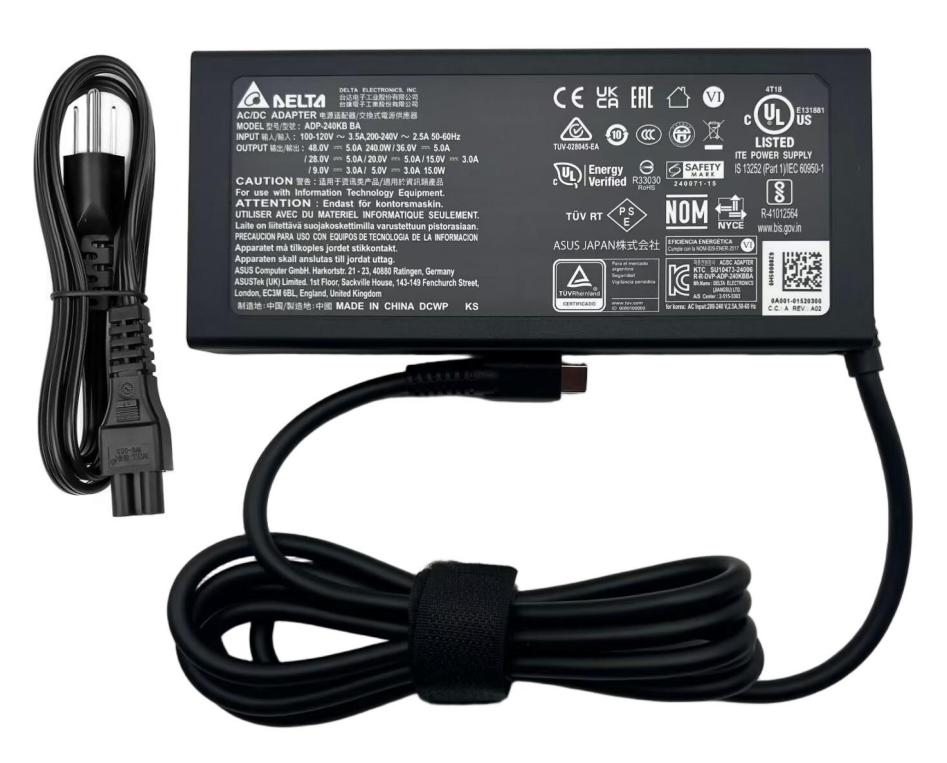 48V 5A 240W USB-C Original Delta ADP-240KB BA Charger AC Adapter + Cable
