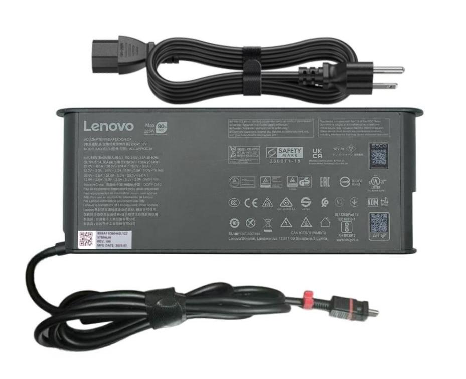 265W USB-C Original Lenovo 40BA0265CN Charger AC Adapter + Cable