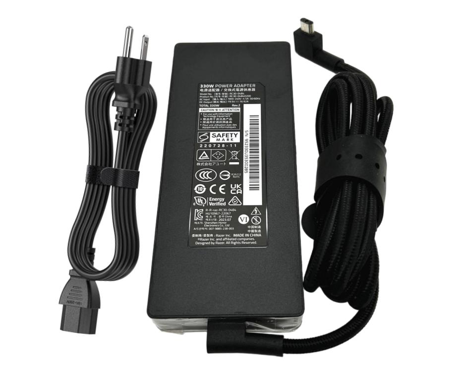 19.5V 16.92A 330W Original GaN Charger Razer Blade 16 i9 13950HX AC Adapter + Cable