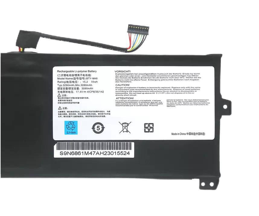 3290mAh 50Wh Original Battery for MSI BTY-M48 3290mAh 50Wh Original Battery for MSI BTY-M48