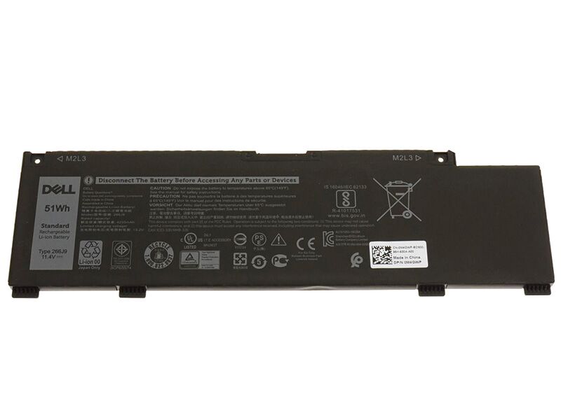 3 Cell 4255mAh 51Wh Original Battery for Dell 0415CG P89F P89F001