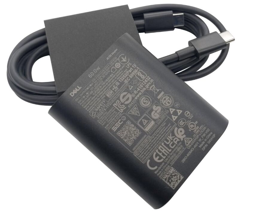 60W Type-C Original Dell 07HGF6 Charger AC Adapter + Cable 60W Type-C Original Dell 07HGF6 Charger AC Adapter + Cable