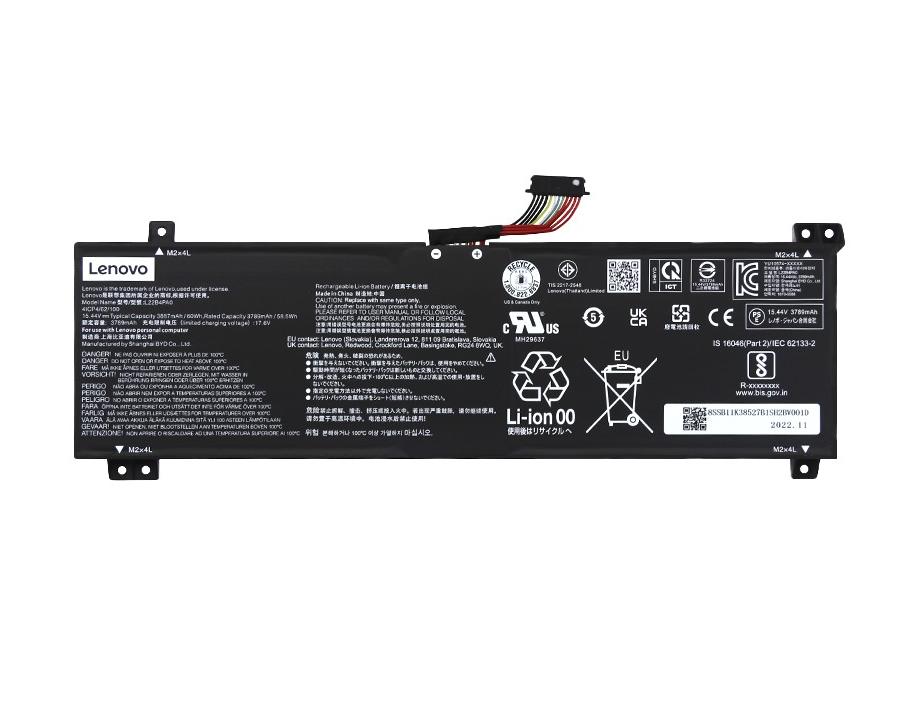 3887mAh 60Wh Original Battery for Lenovo 5B11K38526 5B11K38528 5B11K38529