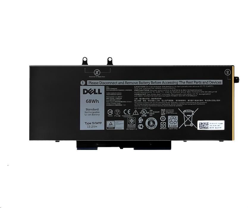 4250mAh 68Wh Battery for Dell 10X1J 1VY7F 3YNXM