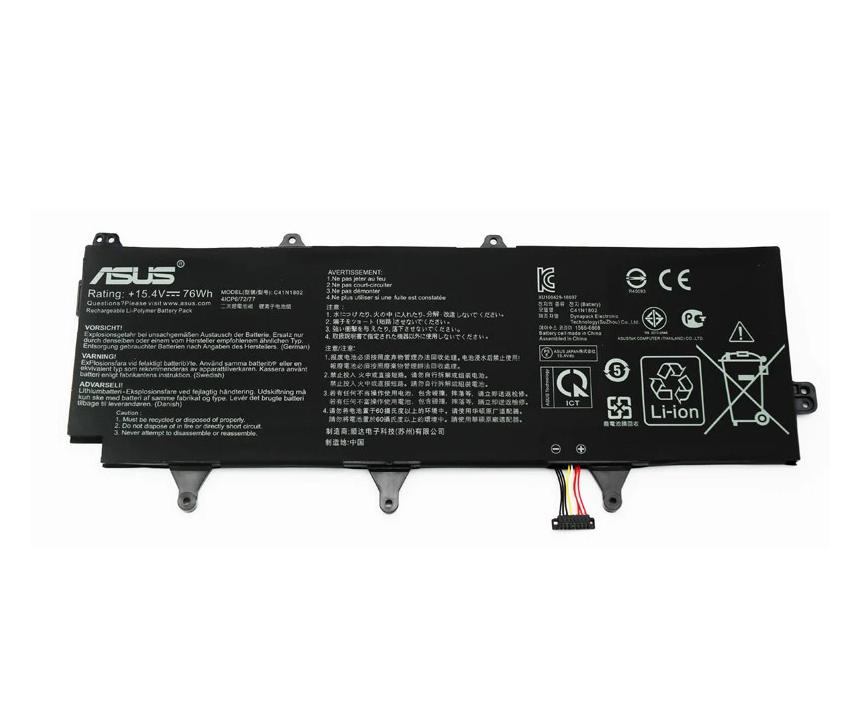 4 Cell 4940mAh 76Wh Original Battery for Asus C41N1802