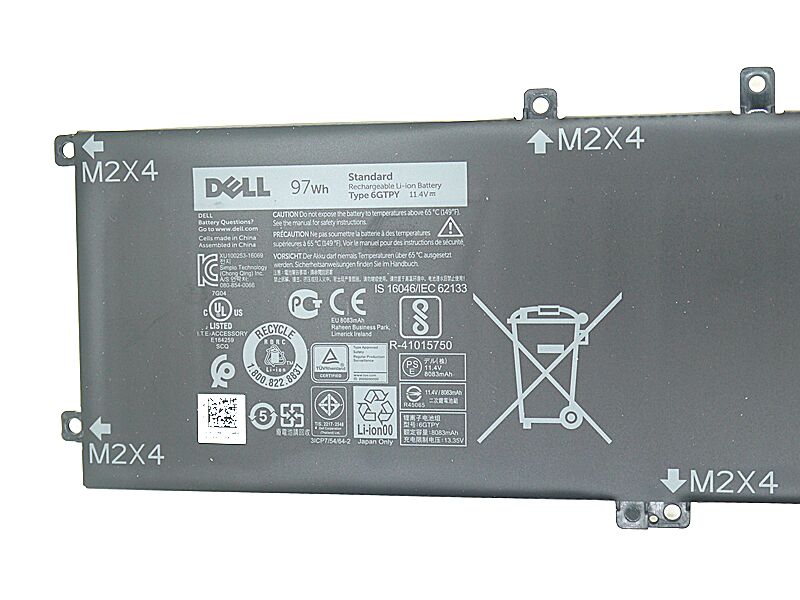 6 Cell 8333mAh 97Wh Battery for Dell 6GTPY 06GTPY 6 Cell 8333mAh 97Wh Battery for Dell 6GTPY 06GTPY