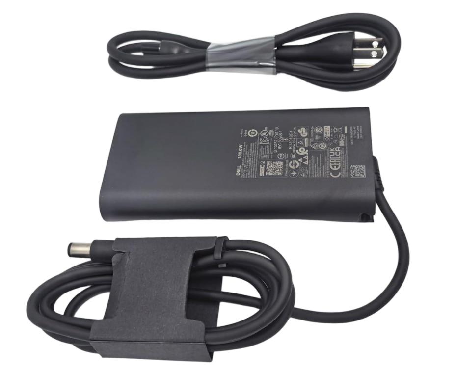 19.5V 9.23A 180W GaN Original Dell 03XYY8 3XYY8 Charger AC Adapter + Cable